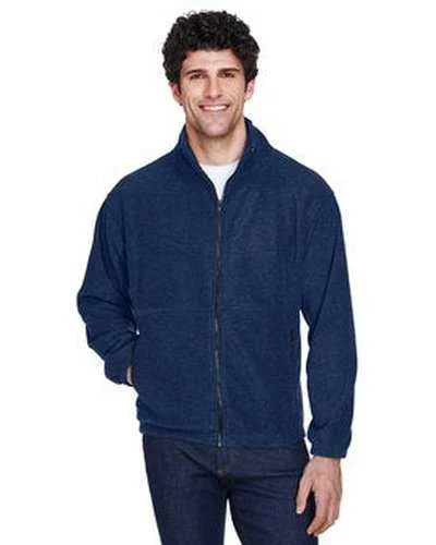 Ultraclub 8485 Men's Iceberg Fleece Full-Zip Jacket - Navy