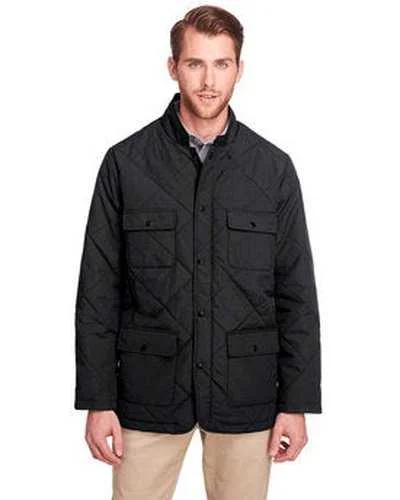 Ultraclub UC708 Men's Dawson QuiLIGHTed Hacking Jacket - Black