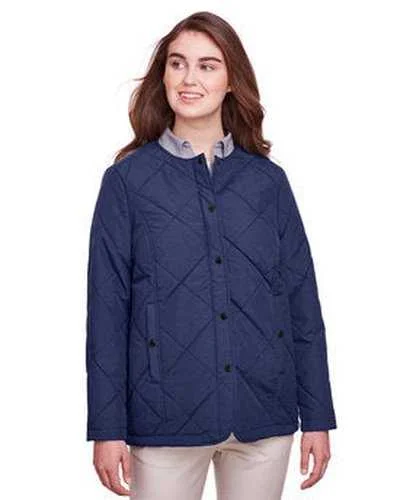 Ultraclub UC708W Ladies' Dawson QuiLIGHTed Hacking Jacket - Navy