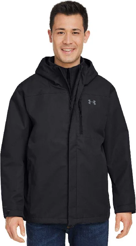 Under Armour 1371585 Men's Porter 3-In-1 2.0 Jacket - Black Pitch Gray