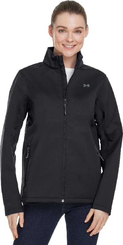 Under Armour 1371594 Ladies' Coldgear Infrared Shield 2.0 Jacket - Black Pitch Gray