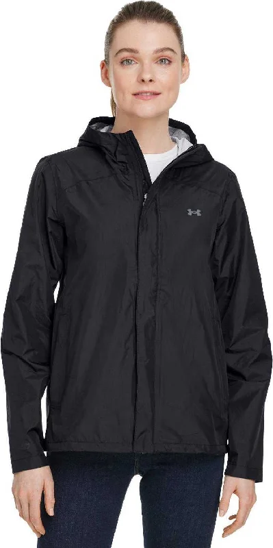 Under Armour 1374645 Ladies' Cloudstrike 2.0 Jacket - Black Pitch Gray