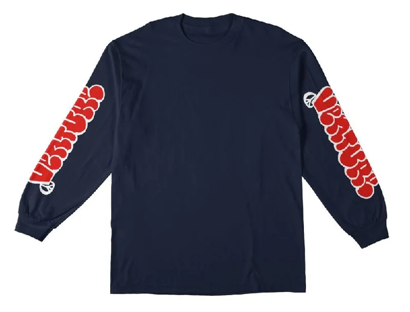 T-Shirt For Equality Themes-Venture L/S T-Shirt Throw Sleeves - Navy / Red / White