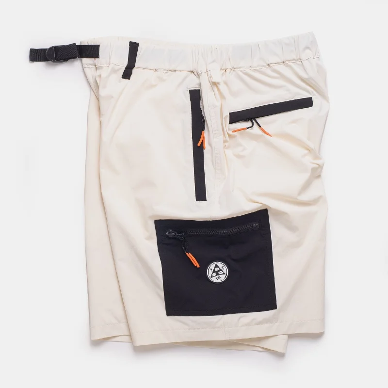 Shorts For Holiday Cheer-Welcome Skateboards - Apex Woven Nylon Climber Shorts (Bone)