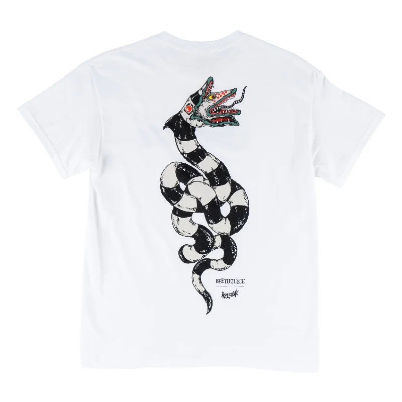 T-Shirt With Twin Prints-BEETLEJUICE x Welcome - Sandworm Tee