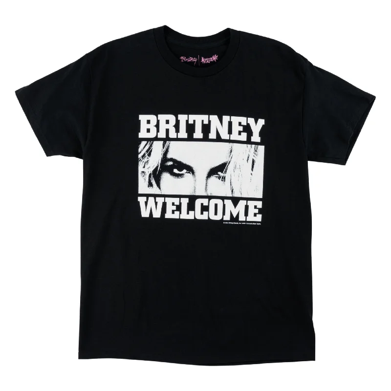 T-Shirt With Hip-Hop Style-Britney Spears X Welcome - Till the World Ends Tee - Black