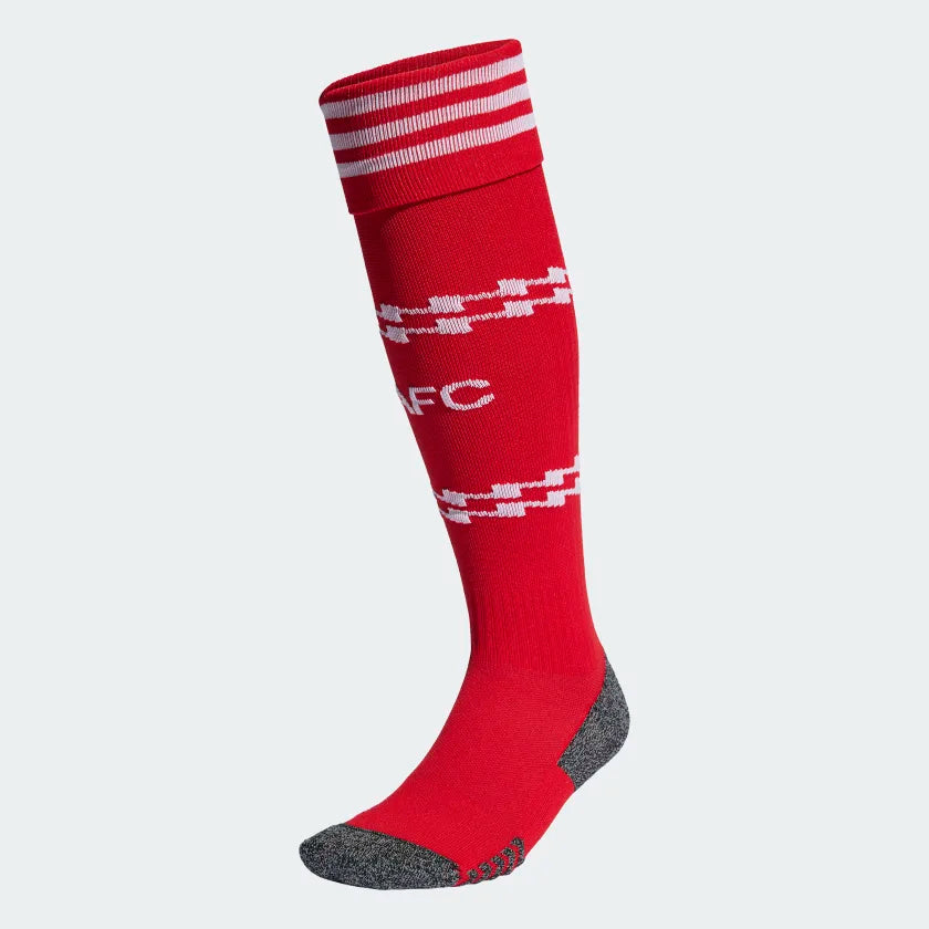 Edgy Punk Rock Sock-Adidas Football Sock Arsenal 22/23 Home Socks