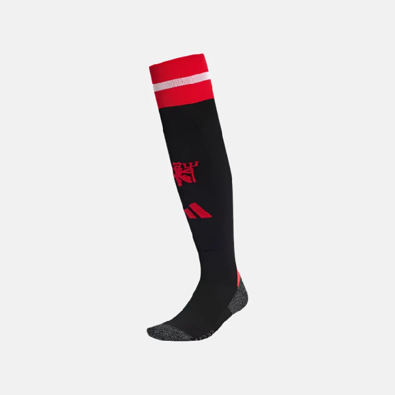 Non-Slip Toddler Sock-Adidas Manchester United 24/25 Home Men's Football Socks -Black