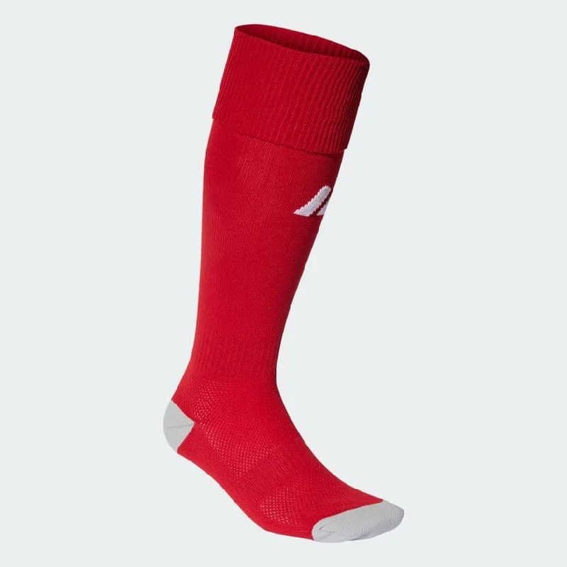 Ultra-Comfort Padded Sock-Adidas Milano 23 Football Socks - Team Power Red 2/White