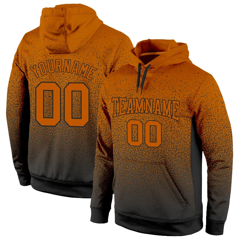 Hoodie for cyclists lightweightCustom Stitched Texas Orange Texas Orange-Black Fade Fashion Sports Pullover Sweatshirt Hoodie