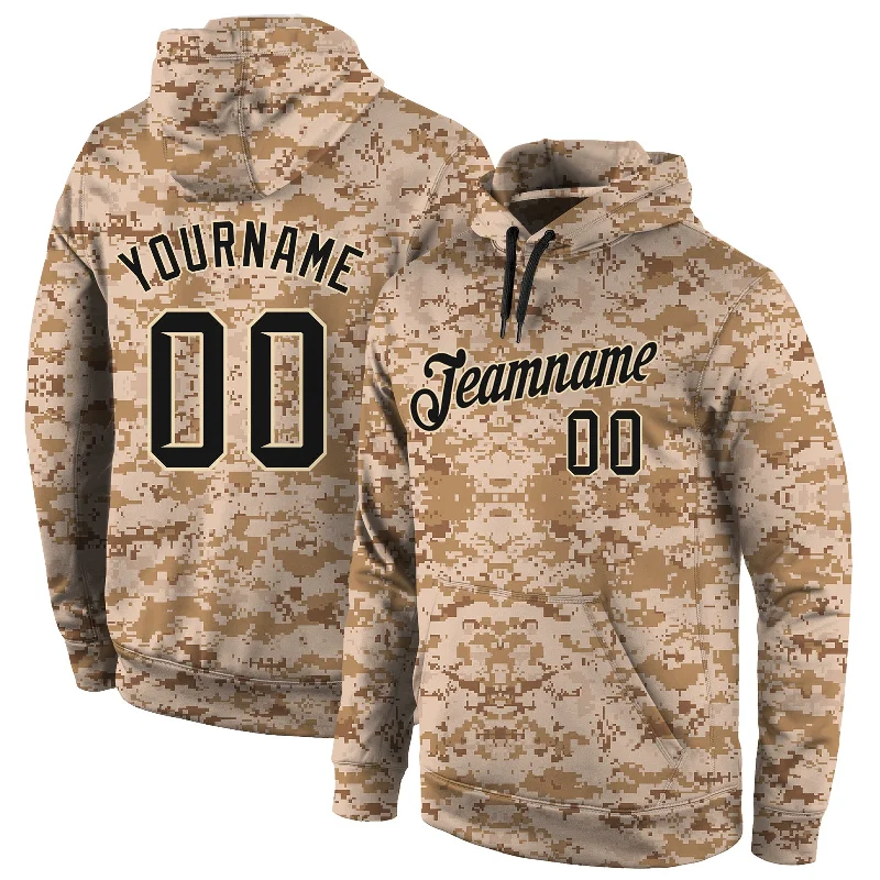 Hoodie with sarcastic nerd quotesCustom Stitched Camo Black-Cream Sports Pullover Sweatshirt Salute To Service Hoodie