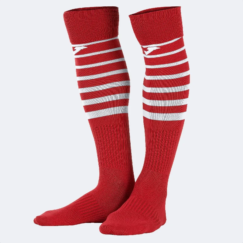 Luxe Silk Blended Sock-Joma Premier II Sock 4 Pack (Red/White)