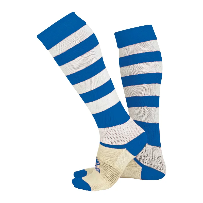 Sustainable Organic Cotton Sock-Errea Zone Football Sock (Blue/White)