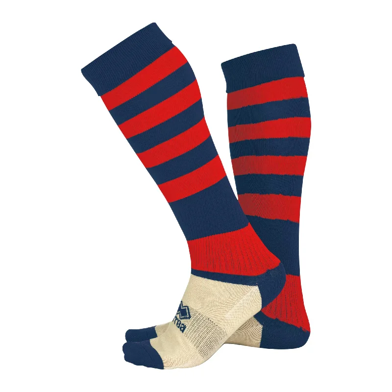 Extra-Thick Thermal Sock-Errea Zone Football Sock (Navy/Red)