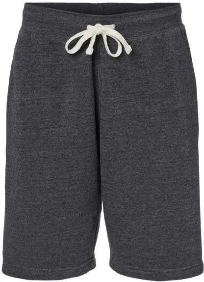 Shorts For Outdoor Shows-J. America 8855 Triblend Fleece Shorts - Black Triblend