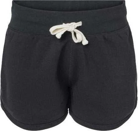 Shorts For Backstage Crew-J. America 8856 Women's Fleece Shorts - Black Solid