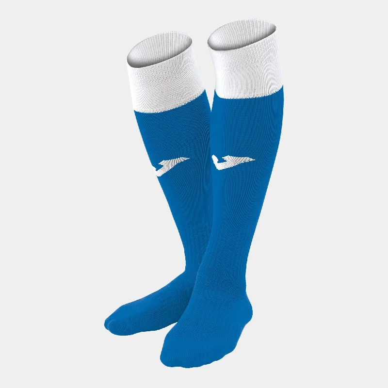 Antibacterial Copper Infused Sock-Joma Calcio 24 Sock 4 Pack (Royal/White)