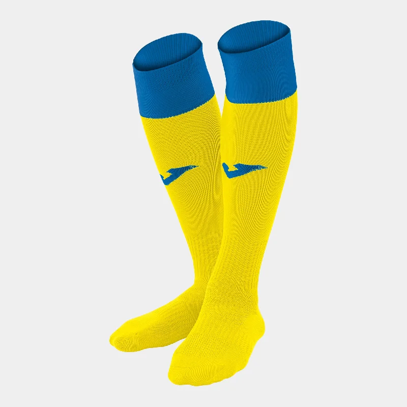 Lightweight Airport Travel Sock-Joma Calcio 24 Sock 4 Pack (Yellow/Royal)