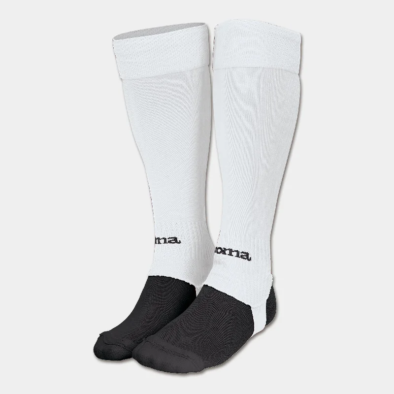 Ribbed Cotton Crew Sock-Joma Leg Sock 4 Pack (White)