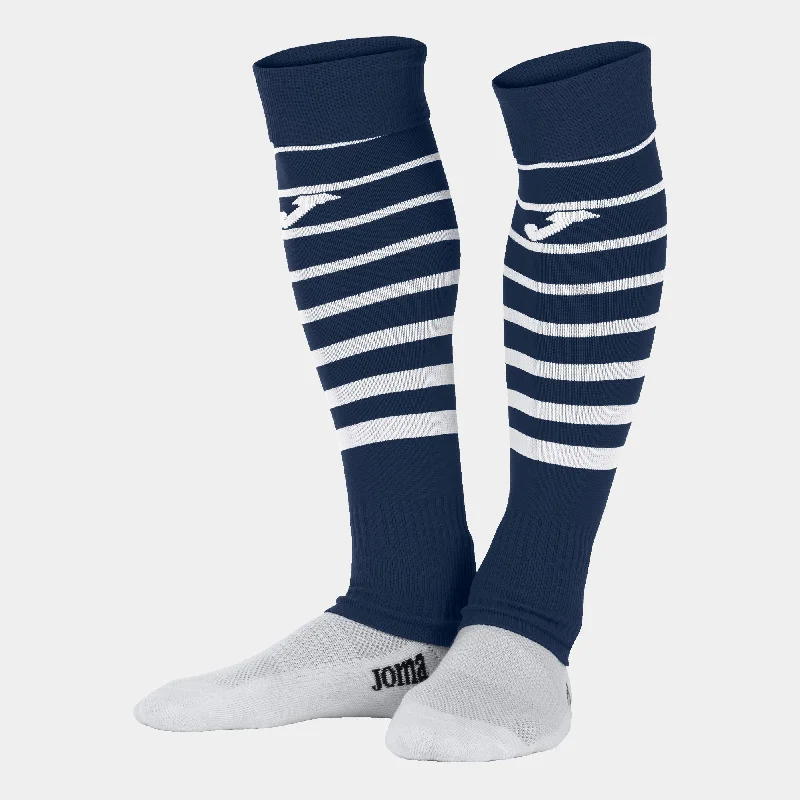 Cozy Plush House Sock-Joma Premier II Cut Sock 4 Pack (Dark Navy/White)