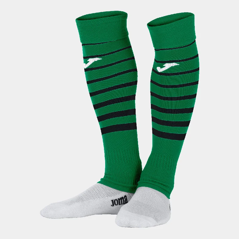 Super Snug Stretch Sock-Joma Premier II Cut Sock 4 Pack (Green Medium/Black)