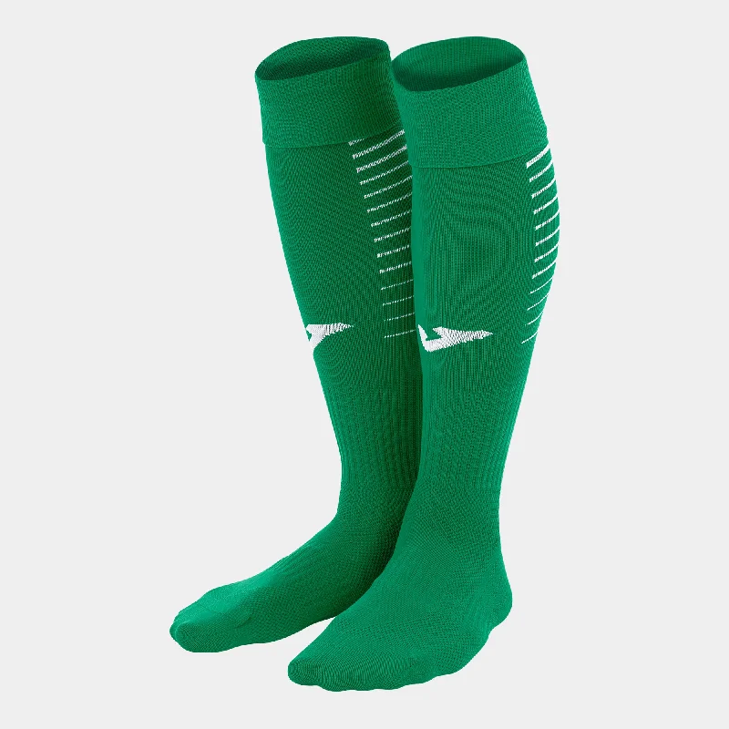 Stylish Gold Accented Sock-Joma Premier Sock 4 Pack (Green Medium/White)