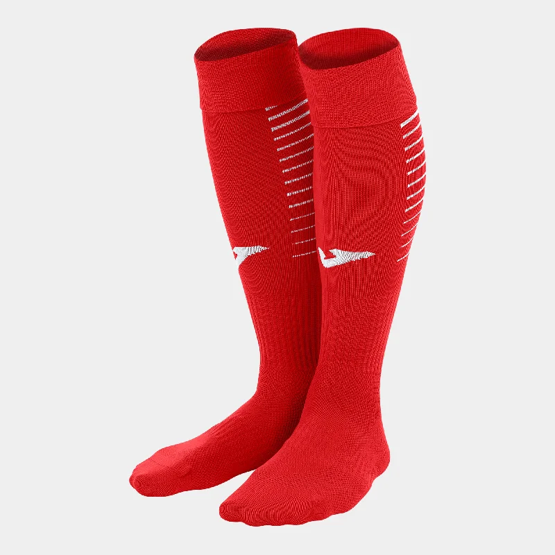 Ultra-Plush Bedtime Sock-Joma Premier Sock 4 Pack (Red/White)