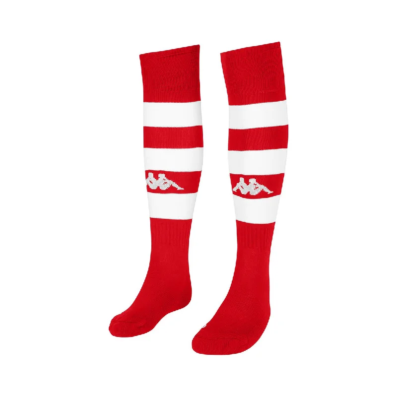 Lightweight Tencel Blend Sock-Kappa Lipeno Socks (Red Crimson/White)