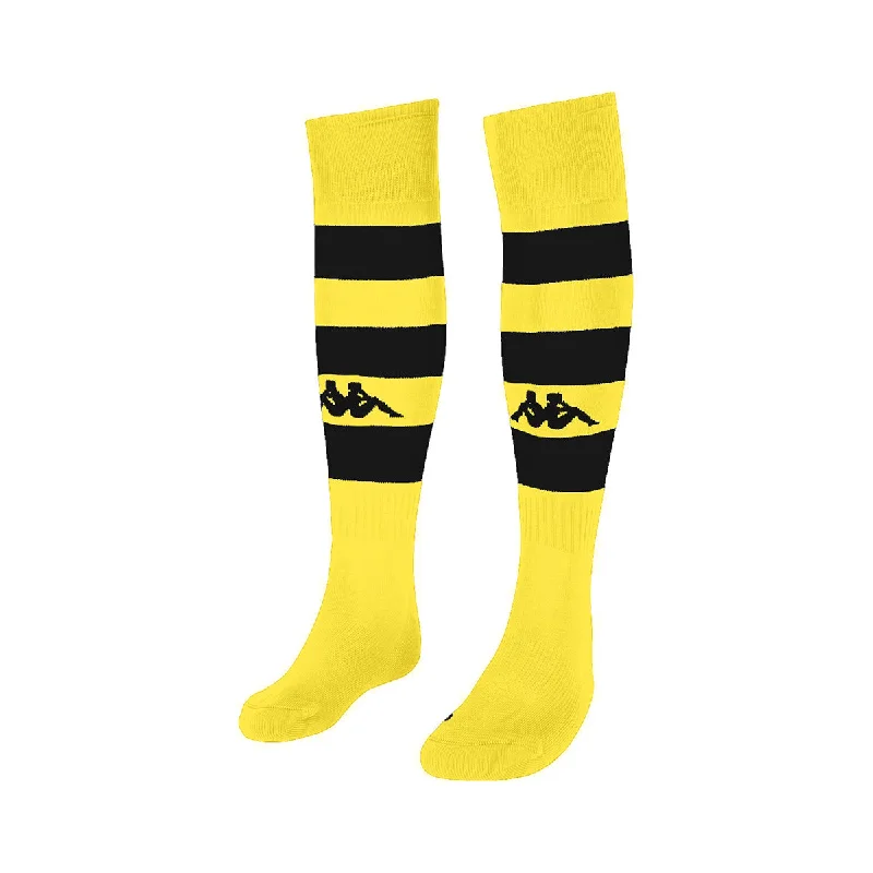 Stylish Argyle Pattern Sock-Kappa Lipeno Socks (Yellow Soleil/Black)