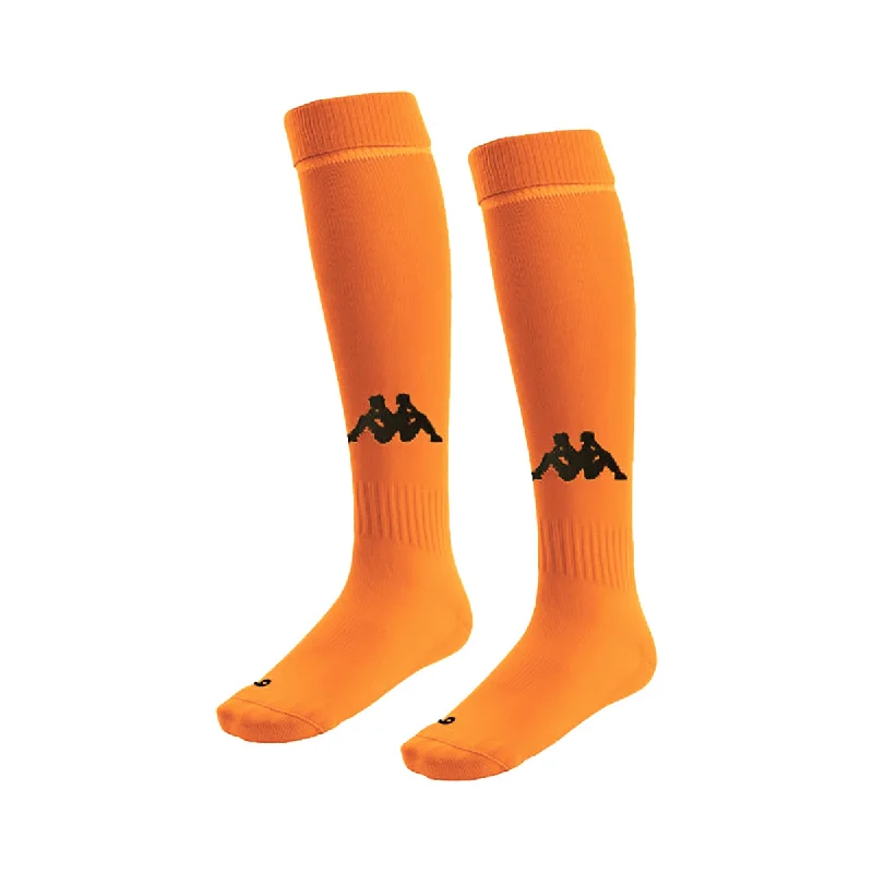 Fluffy Sherpa-Lined Sock-Kappa Penao Football Socks (Orange/Black)