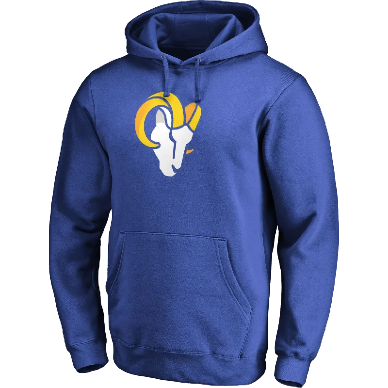 Hoodie for artists creative designsMen's Rams Primary Logo Pullover Hoodie