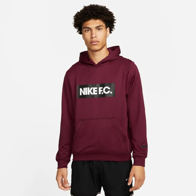 Hoodie with sarcastic funny textMen's Nike F.C. Pullover Hoodie [Dark Beetroot]