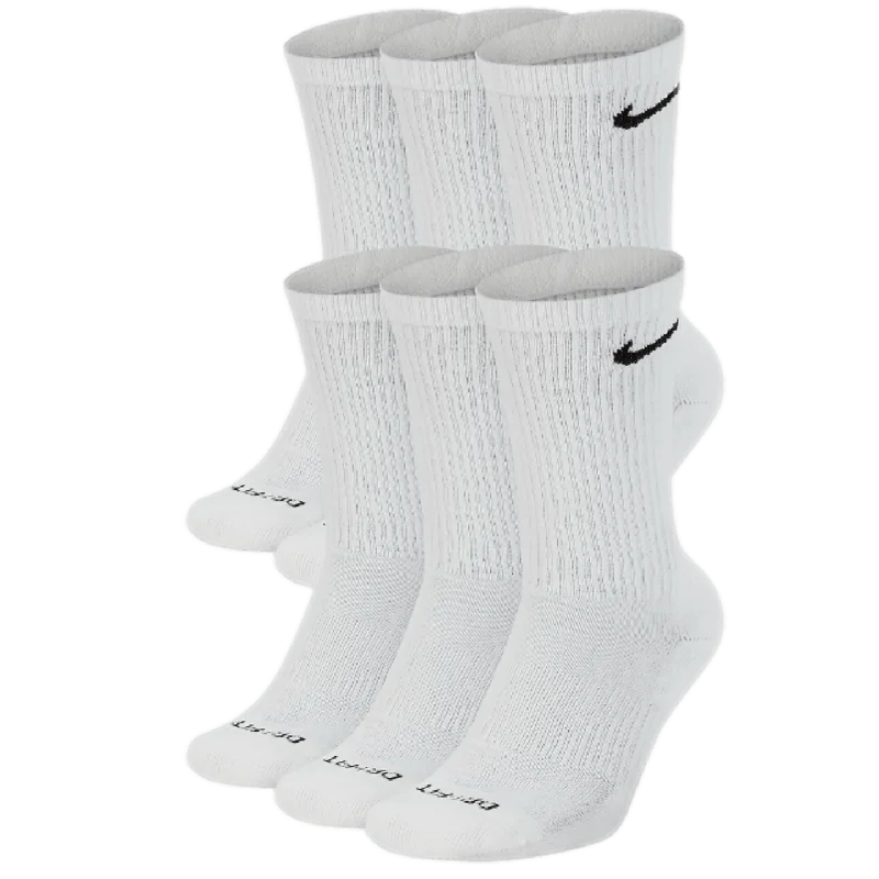 Lightweight Barely-There Sock-Nike Everyday Plus Cushioned Crew Dri-fit Socks (6 pack)