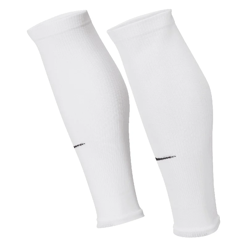 Edgy Streetwear Statement Sock-Nike Strike Sleeve Socks White