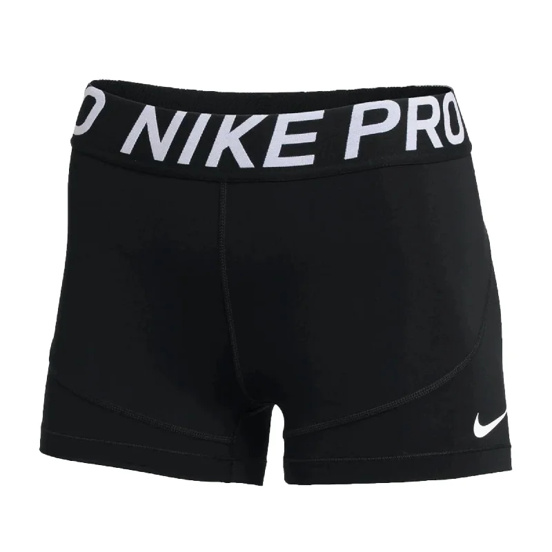 Shorts With Story Prints-Nike Women's Pro Tight 3'' Shorts Black