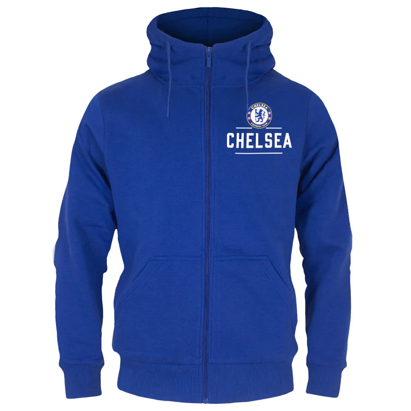 Hoodie for long road tripsOfficial Chelsea FC Mens Zip Hoodie