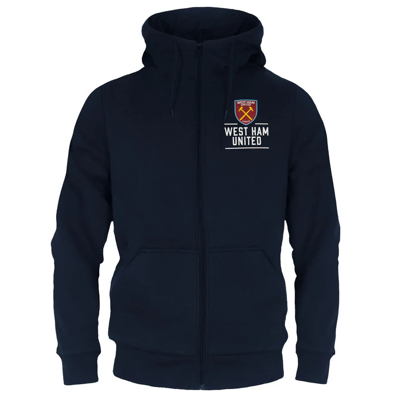 Hoodie for weekend getawaysOfficial West Ham United FC Boys Zip Hoodie