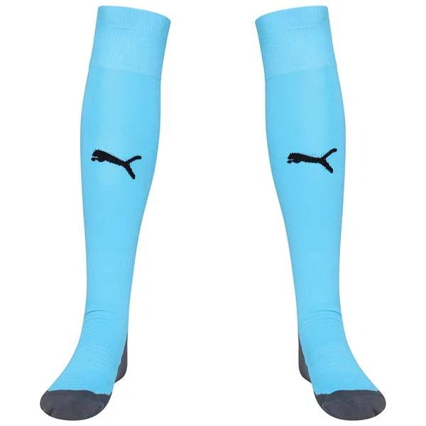 Eco-Conscious Organic Sock-Puma Liga Core Football Sock (Aqua/Black)