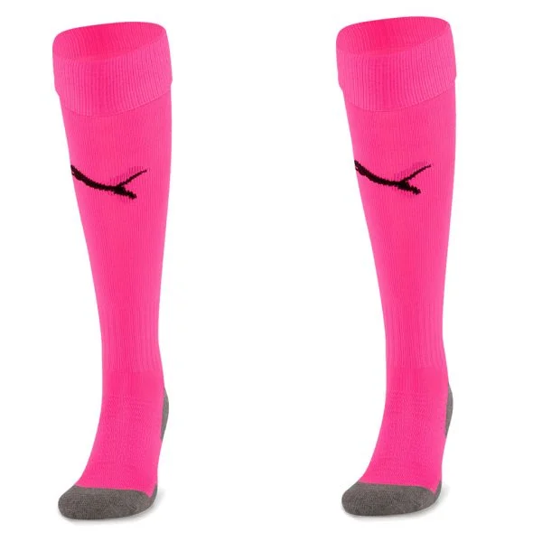 Breathable Lightweight Sock-Puma Liga Core Football Sock (Fluo Pink)