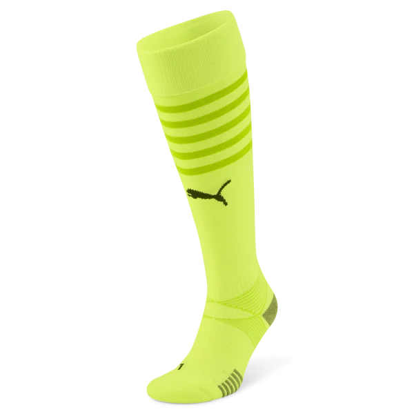 Cozy Warm Sherpa-Lined Sock-Puma Team Final Football Sock (Yellow Alert)