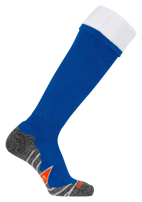 Fun Polka Dot Sock-Stanno Combi Football Sock (Royal/White)