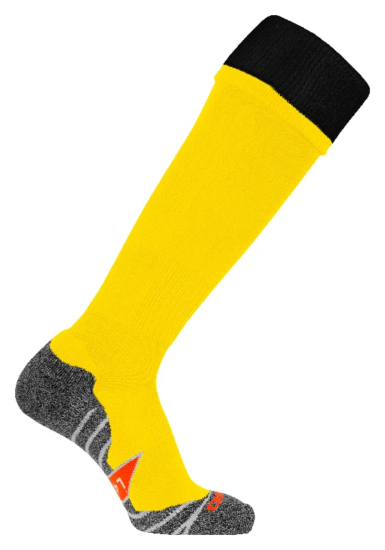 Sleek Low-Cut Sock-Stanno Combi Football Sock (Yellow/Black)