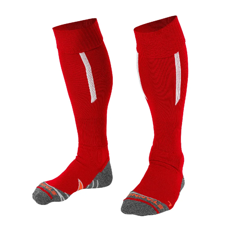 Seamless No-Show Sock-Stanno Forza II Football Sock (red/white)