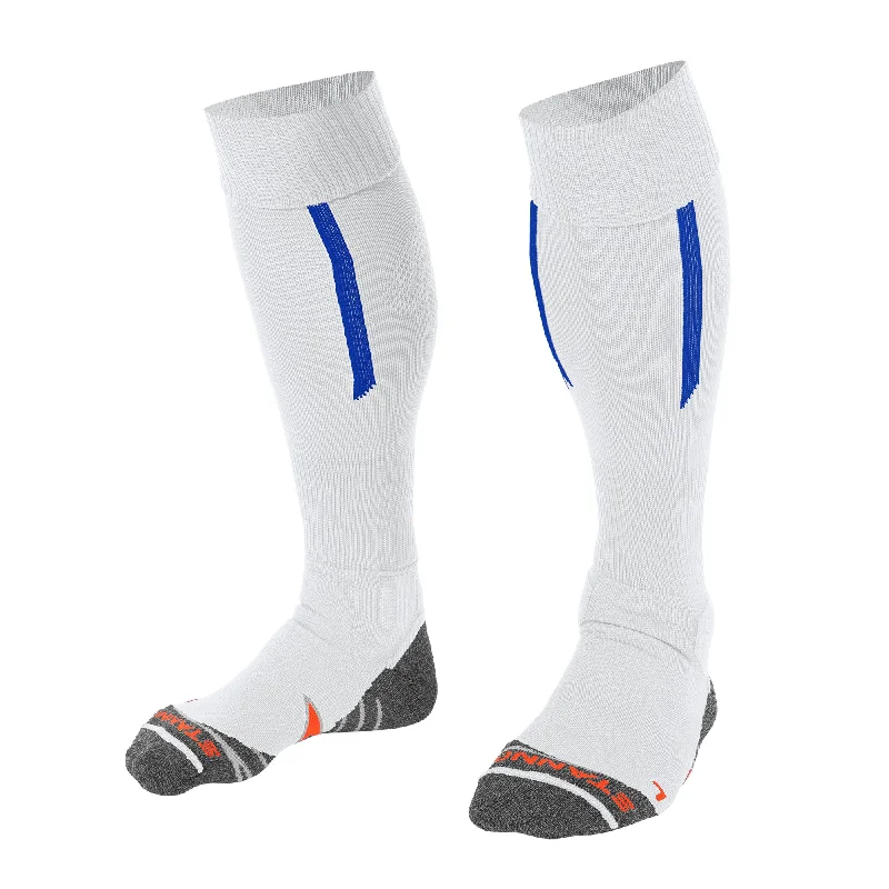 High-Top Basketball Sock-Stanno Forza II Football Sock (White/Royal)