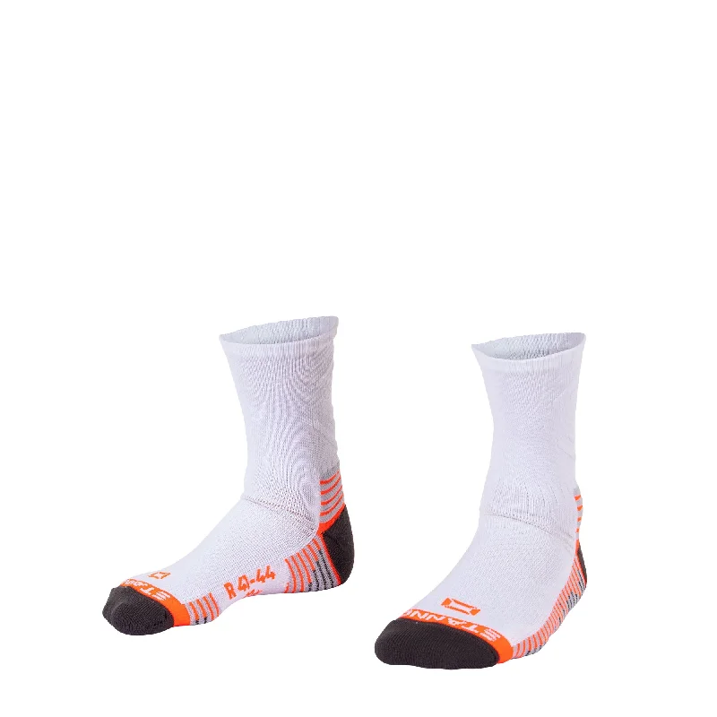 Fashionable Patterned Sock-Stanno Move Crew Sock (White)