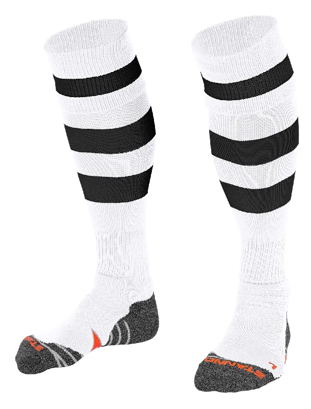 Ultra-Light Cycling Sock-Stanno Original Football Sock (White/Black)