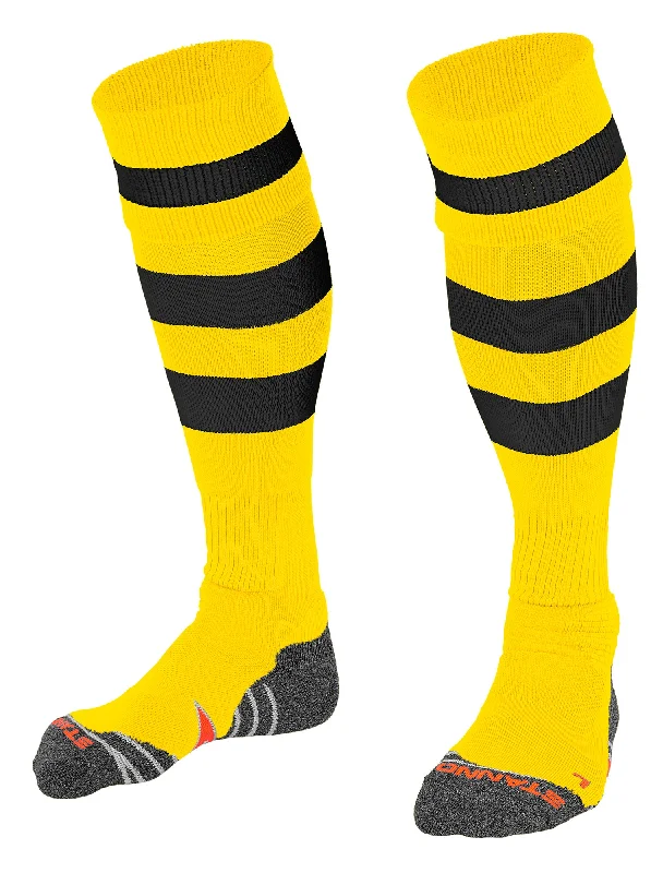 No-Show Invisible Sock-Stanno Original Football Sock (Yellow/Black)