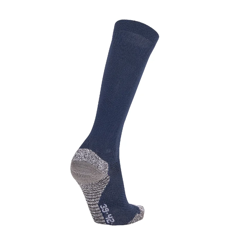 Cotton Crew Sock-Stanno Prime Compression Sock (Navy)