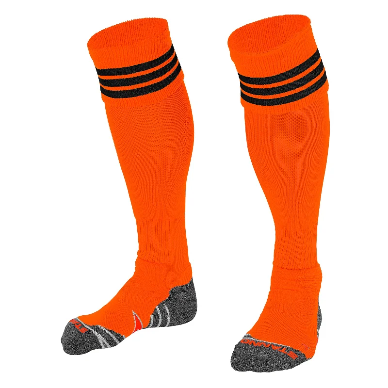 Fashionable Soft Lace Sock-Stanno Ring Football Sock (Orange/Black)