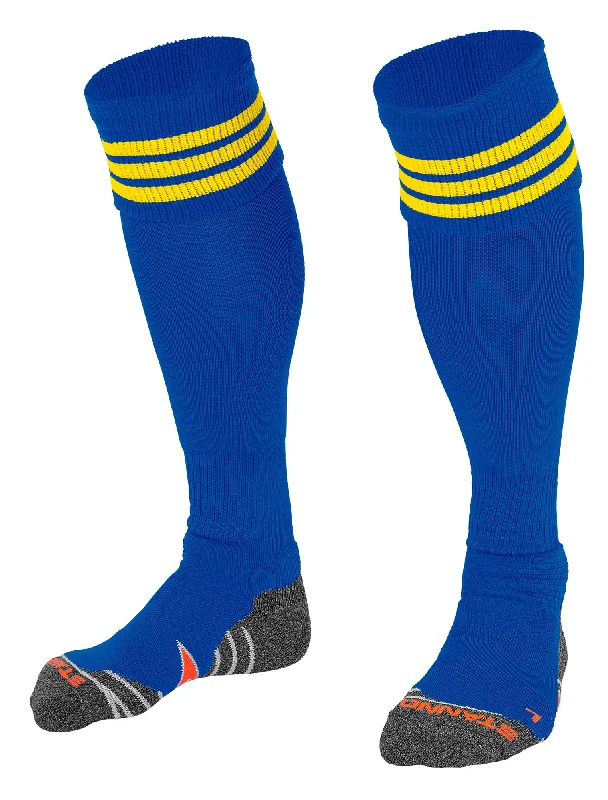 Smart Casual Business Sock-Stanno Ring Football Sock (Royal/Yellow)